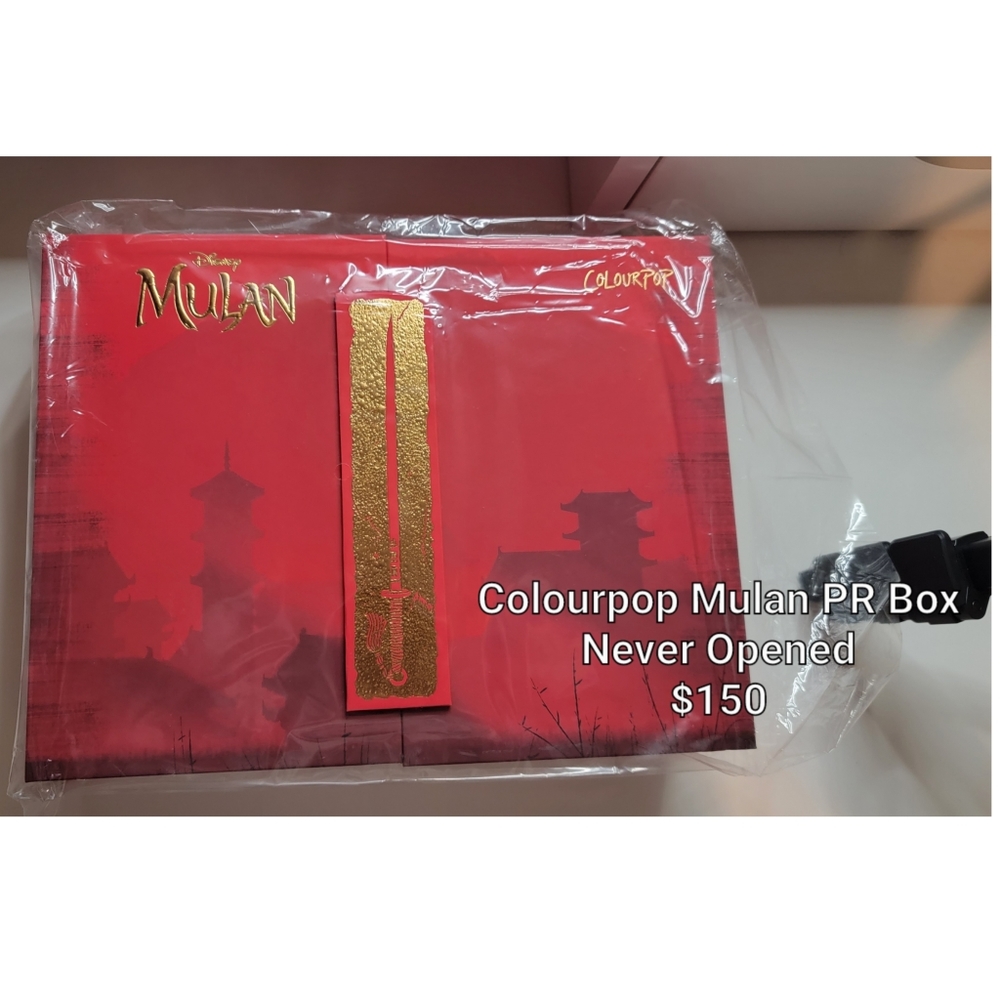 2020 Colourpop Mulan Full PR Set BNIB Sealed Disney
